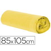 BASIC BOLSA BASURA 85x105cm AMARILLO 10-PACK 59933